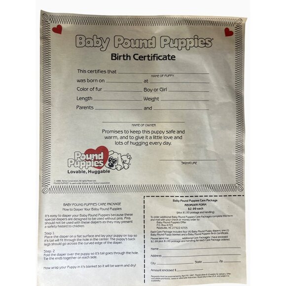 Tonka Pound Puppies Plush Toy Black Machine Washable Vintage 1986 - Picture 7 of 15